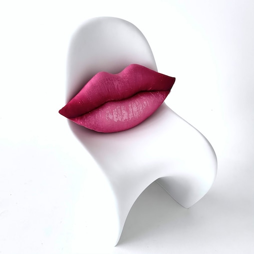 Poduszka duże Usta różowe