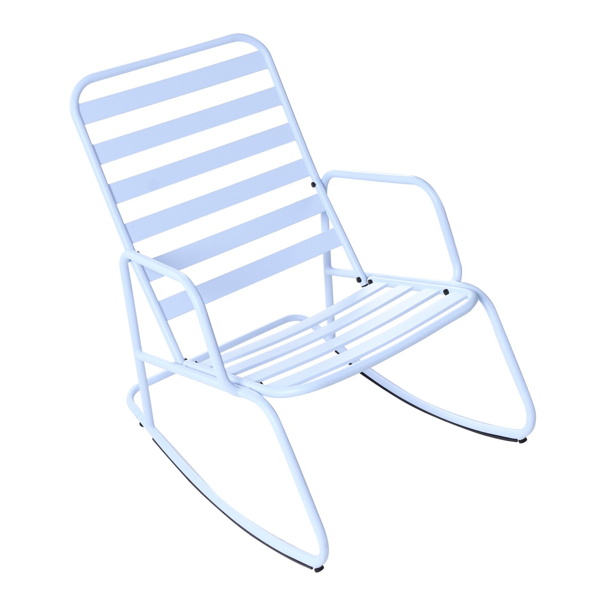 Fotel bujany ogrodowy TURI Metal Błękitny