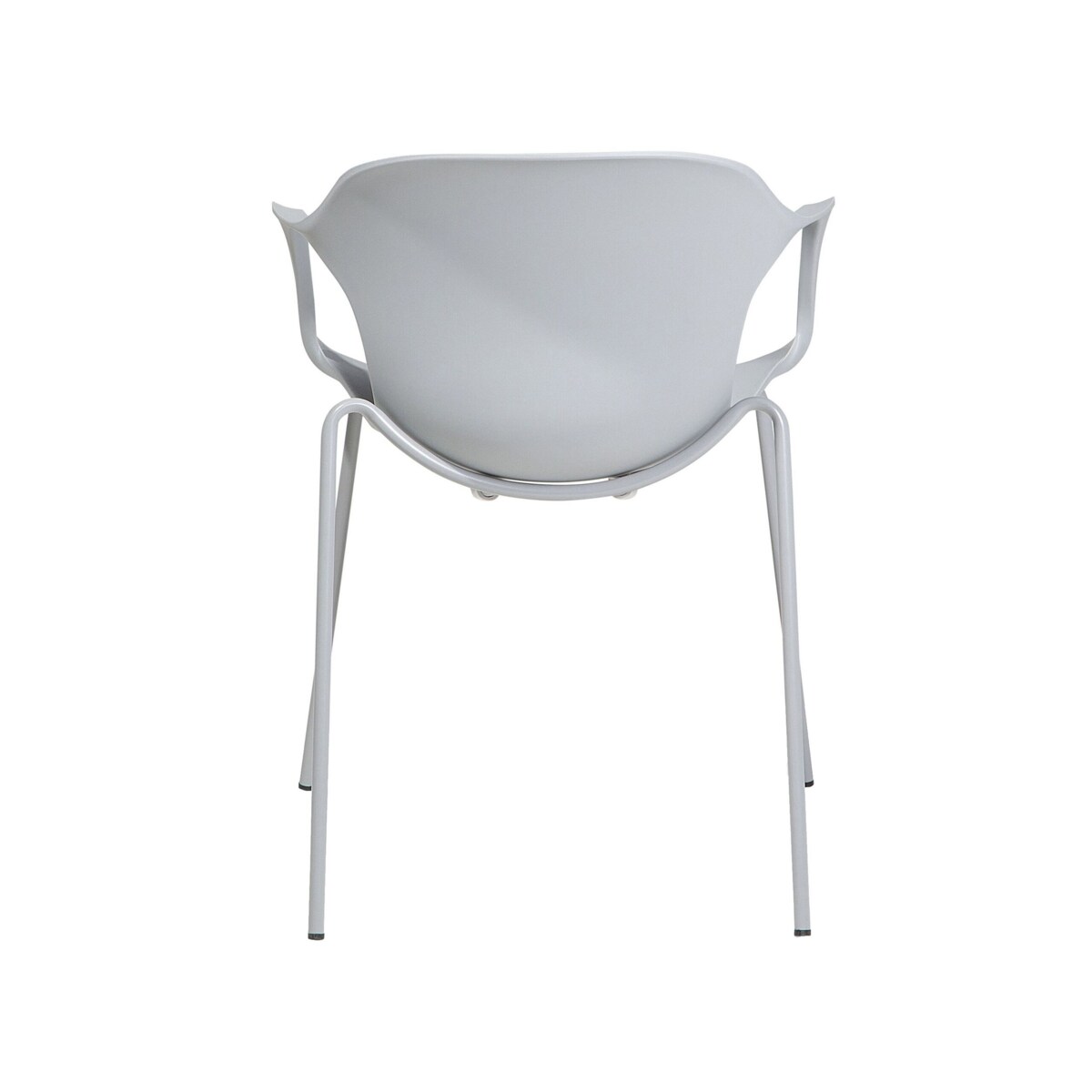 Zestaw 2 krzeseł do jadalni szary ELBERT