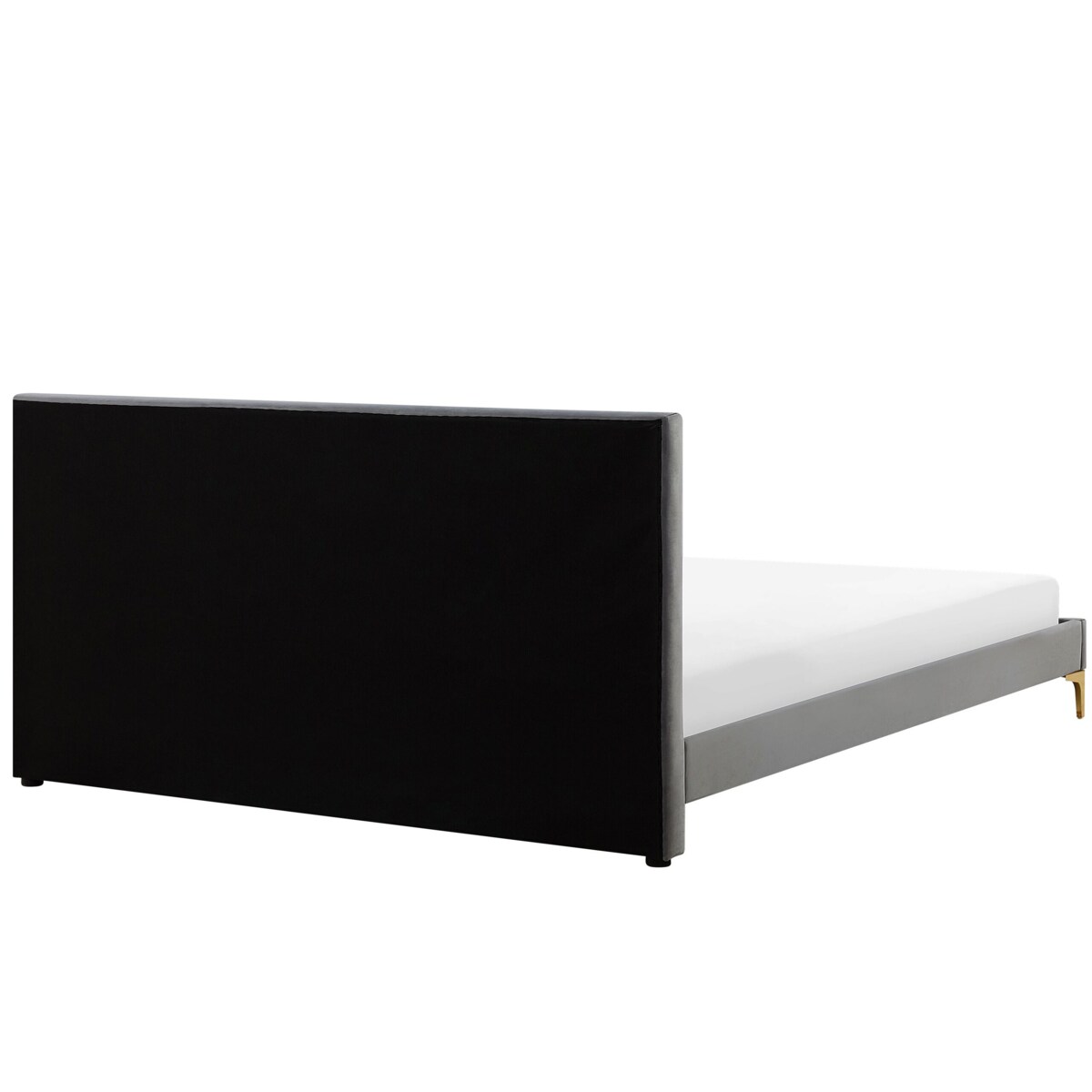 Łóżko Welur LIMOUX 180 x 200 cm Szary