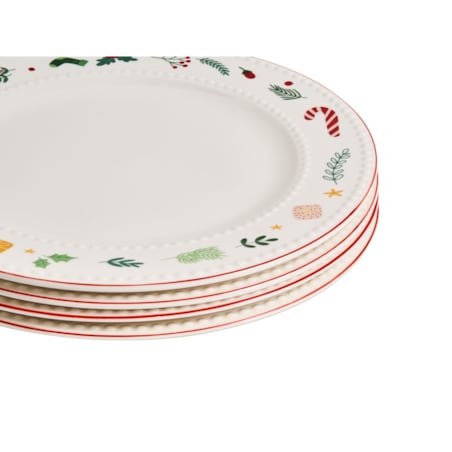 Zastawa stołowa 12-częściowa SAFFRON Porcelana Biały