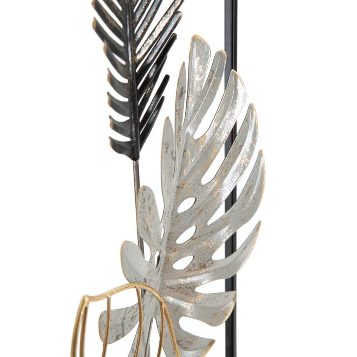 Panel ścienny metalowy PLAM, czarny, 28,5x74 cm