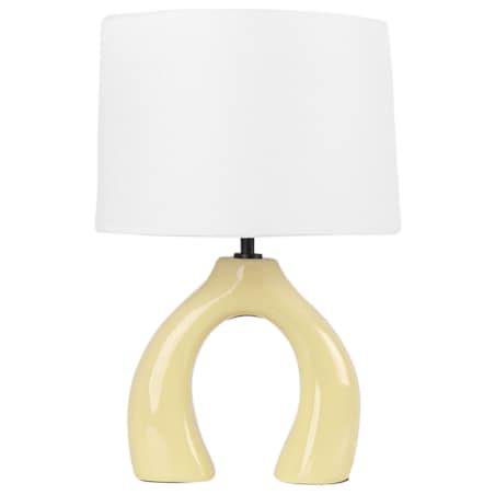 Lampa stołowa ceramiczna żółta ABBIE