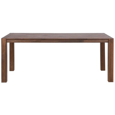 Stół do jadalni dębowy 180 x 85 cm ciemne drewno NATURA