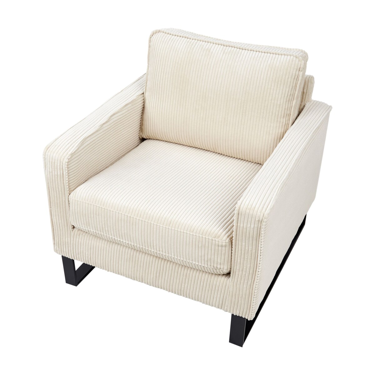 Fotel VIND Sztruks Jasnobeżowy