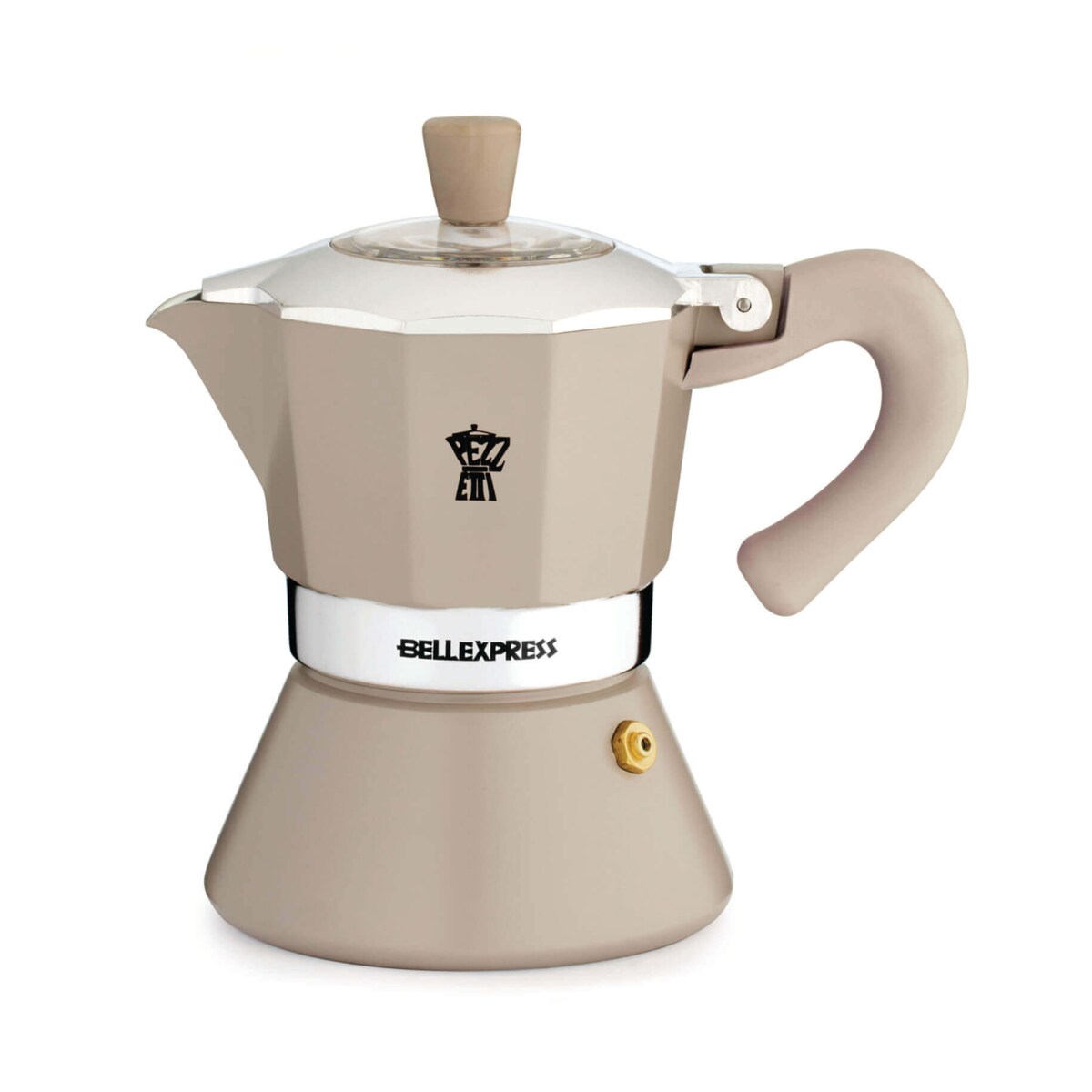 PEZZETTI BELLEXPRESS Emaliowana kawiarka indukcyjna (6 filiżanek) - Beżowy