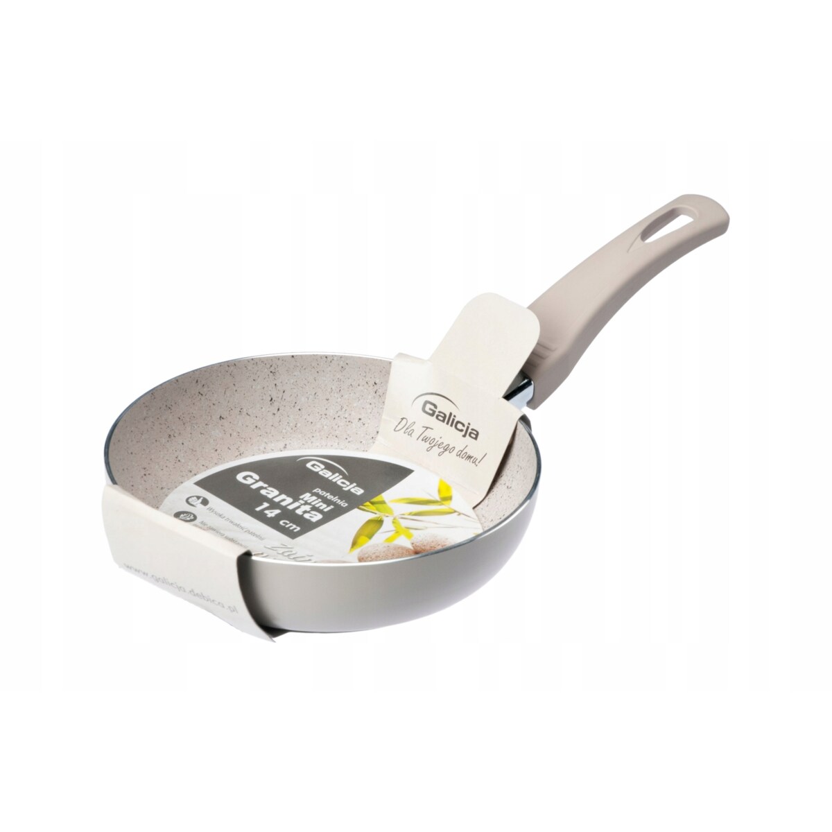 PATELNIA MAŁA 14 cm GRANITA patelka poręczna na jajko placek omlet