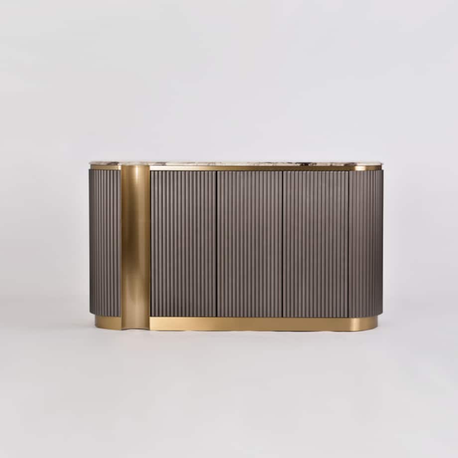 Komoda złota Nutris Glamour Premium 158x40x88