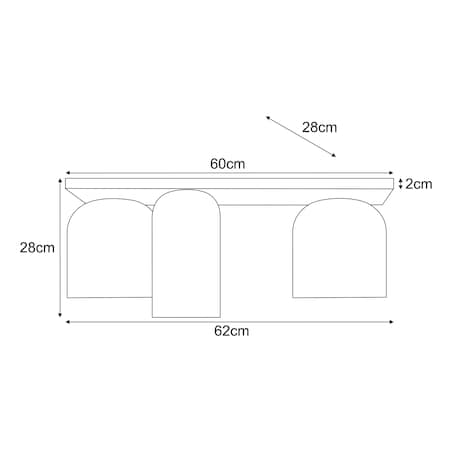 Lampa sufitowa K-5626 z serii CAPRI
