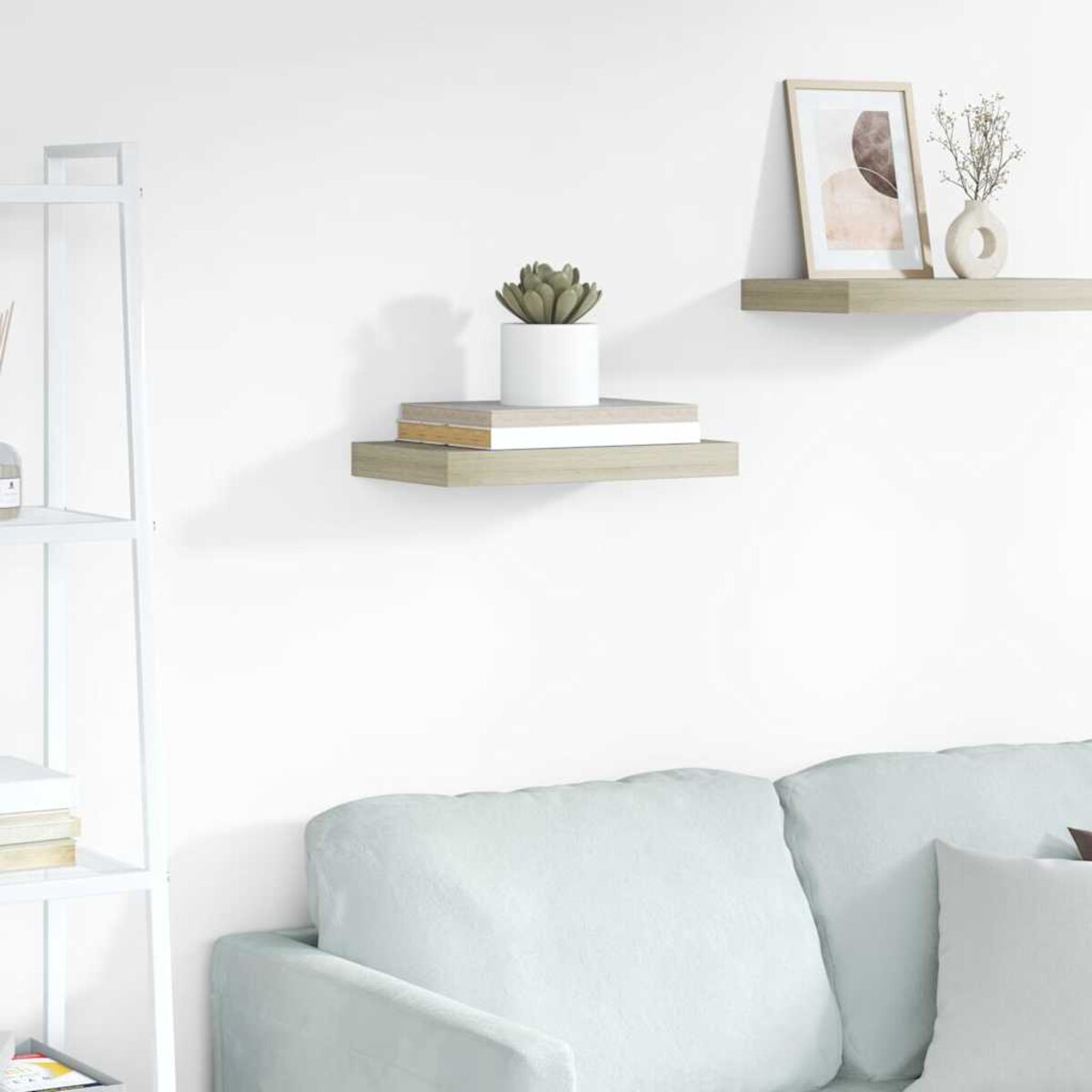 vidaXL Półka ścienna, kolor dębowy, 40x23x3,8 cm, MDF