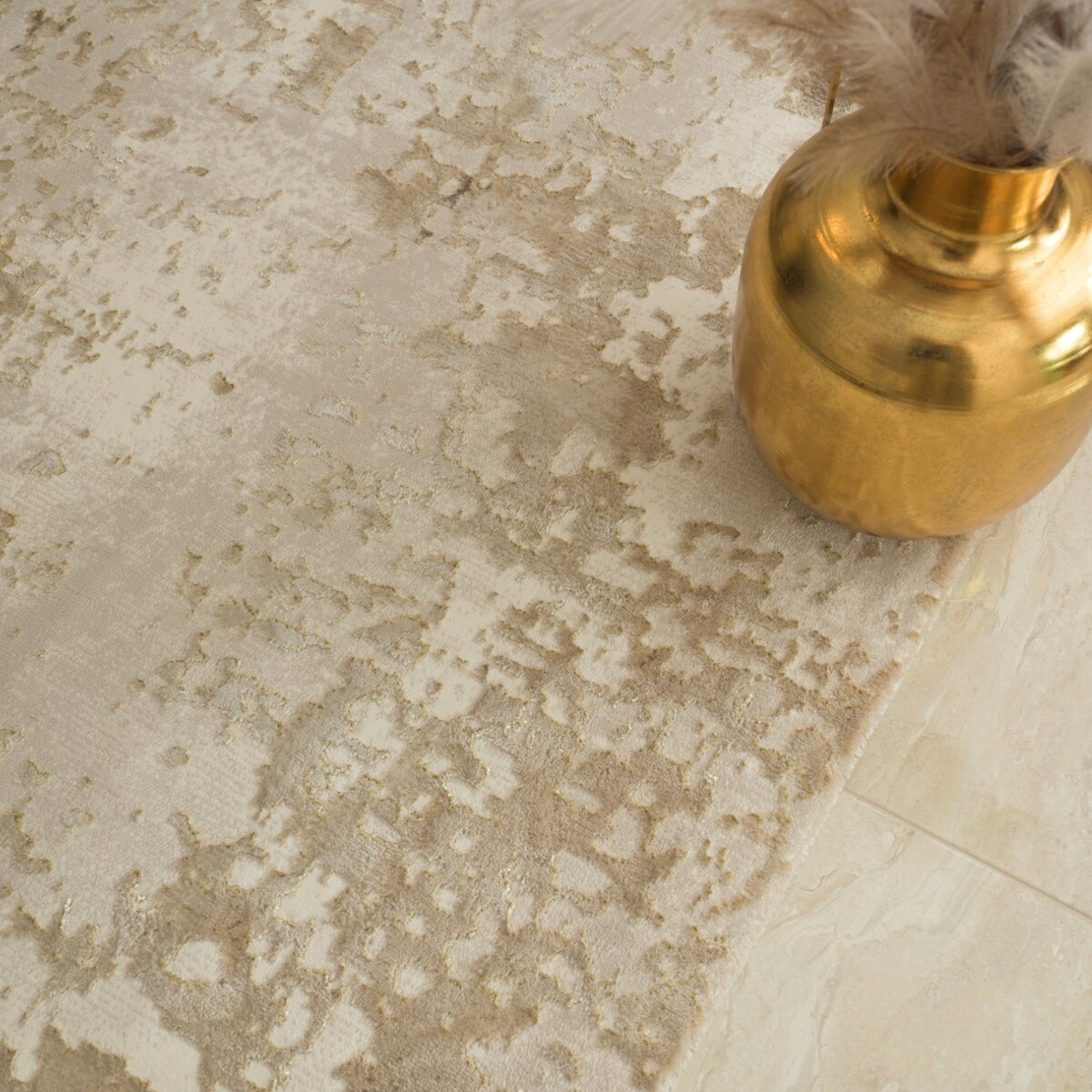 Dywan nowoczesny Studio 80x150 cm e-floor OEKO-TEX Przecierka beżowy