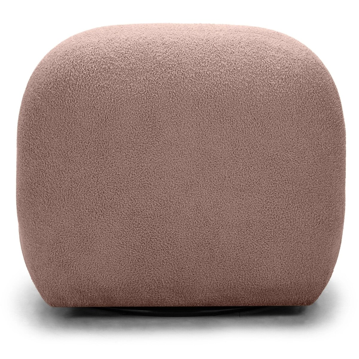 Fotel obrotowy 73x85x85 cm TENNO-3 bouclé różowy