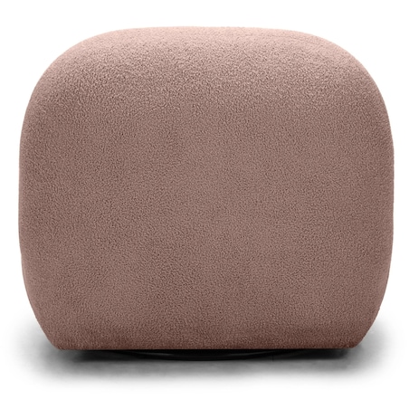 Fotel obrotowy 73x85x85 cm TENNO-3 bouclé różowy