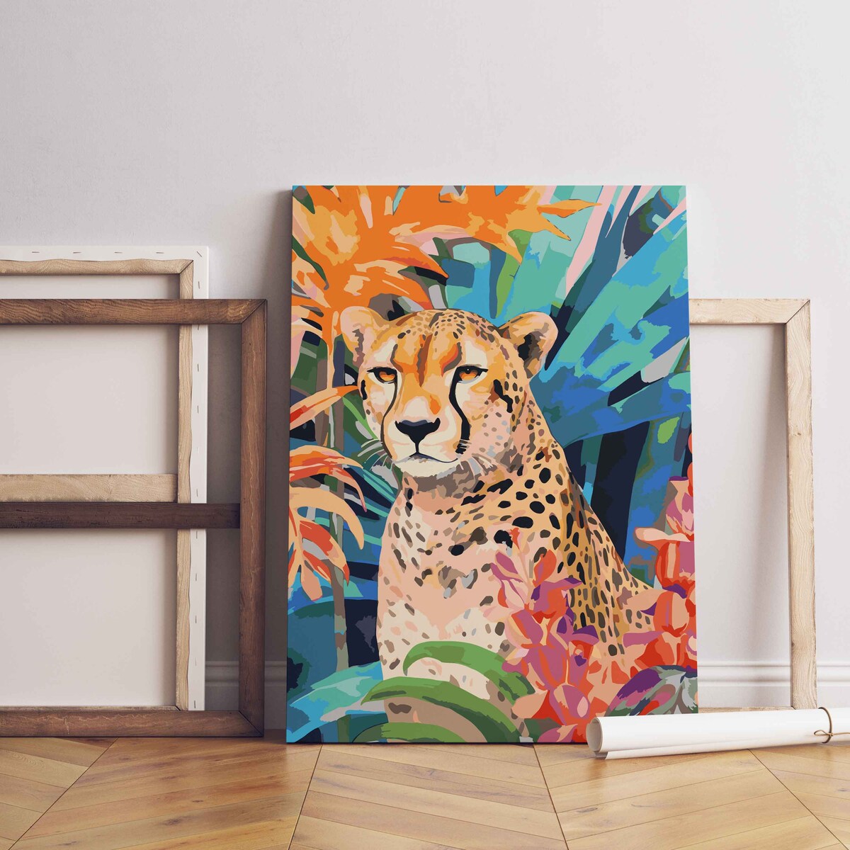 Malowanie po numerach, zestaw DIY – PANTERA 50x70 cm- Produkt PL