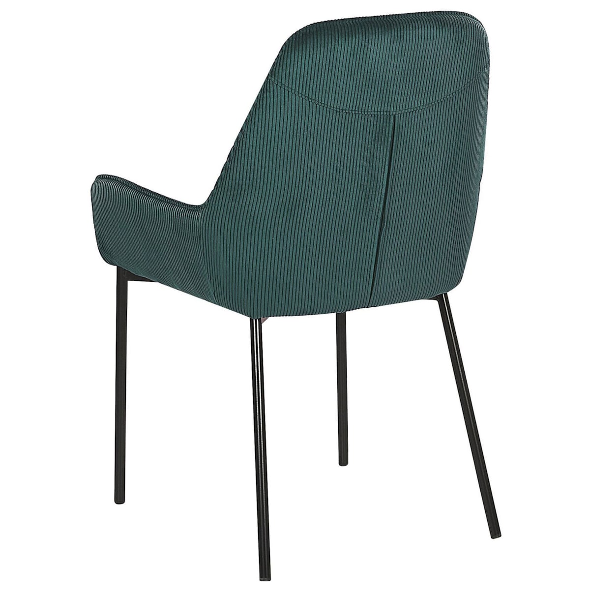 Zestaw 2 krzeseł do jadalni sztruksowy zielony LOVERNA