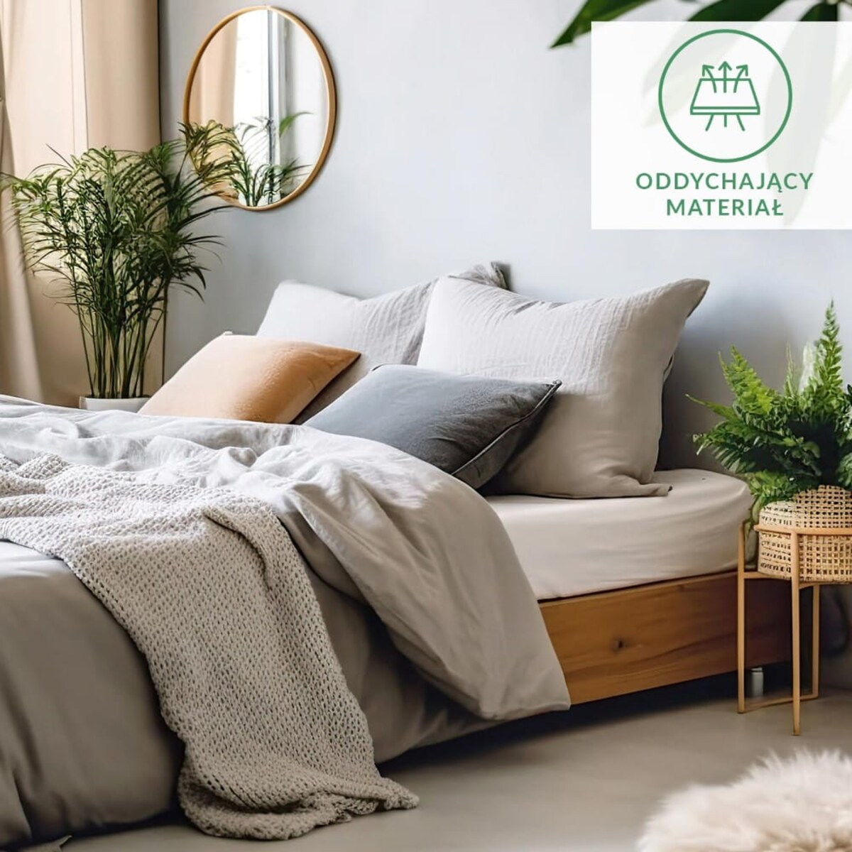 Prześcieradło flanela z gumką 200x220 kolor biały