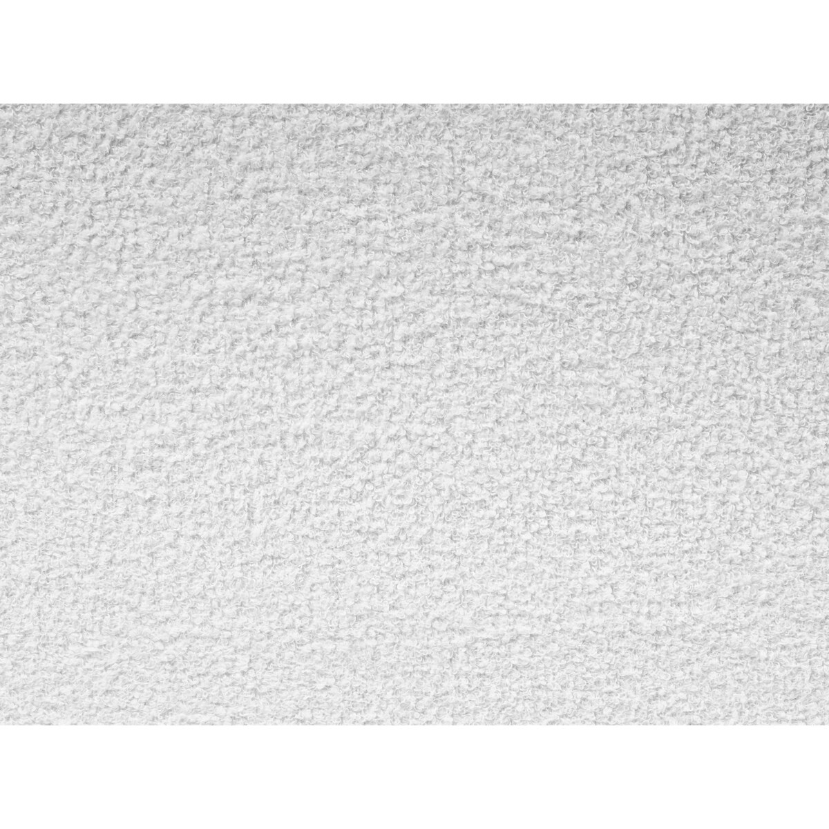 Łóżko Boucle VALOGNES 160 x 200 cm Złamana biel