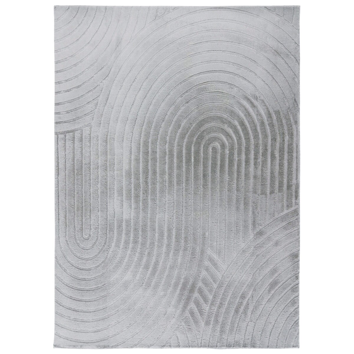 Dywan nowoczesny 3D, miękki Waving 5010 Szary 80x150