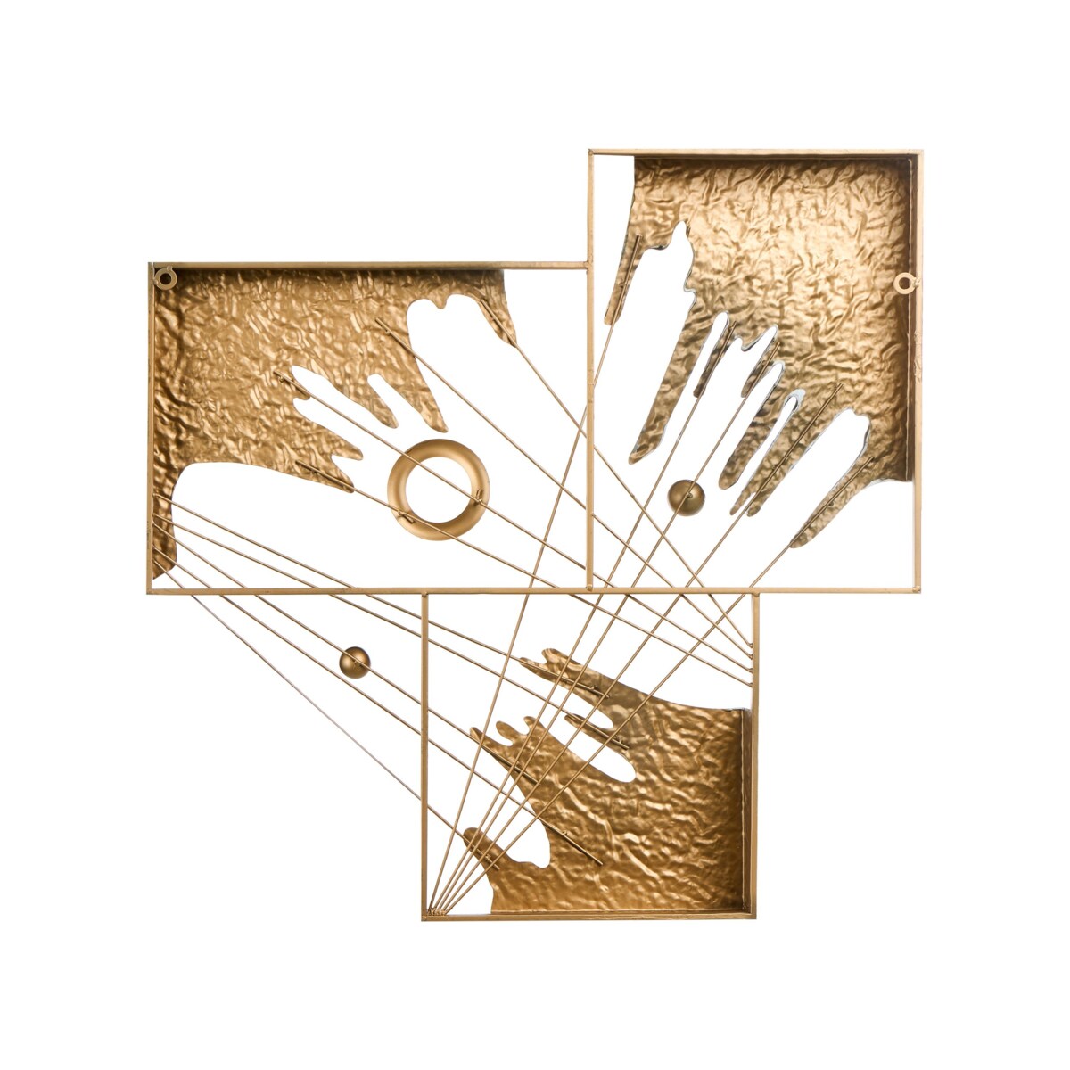 Dekoracja ścienna BALBRIGGAN Metal 70 cm Kolorowy