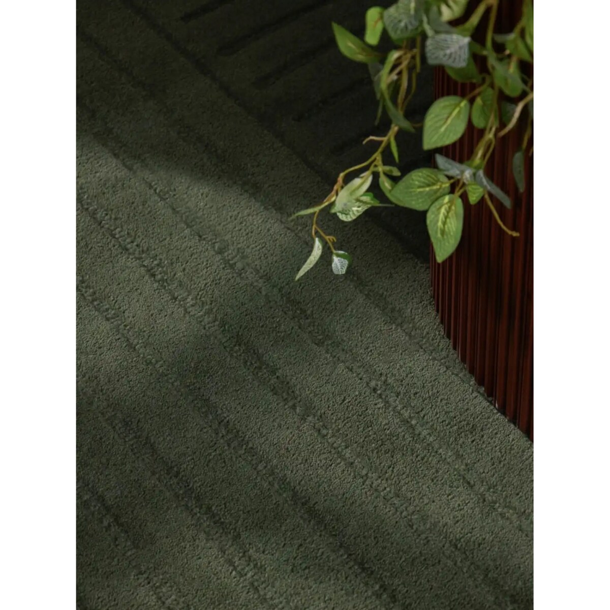 Dywan wełniany okrągły 150cm do salonu ,miekki zielone włosie,efekt 3d