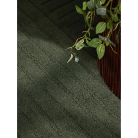 Dywan wełniany okrągły 150cm do salonu ,miekki zielone włosie,efekt 3d