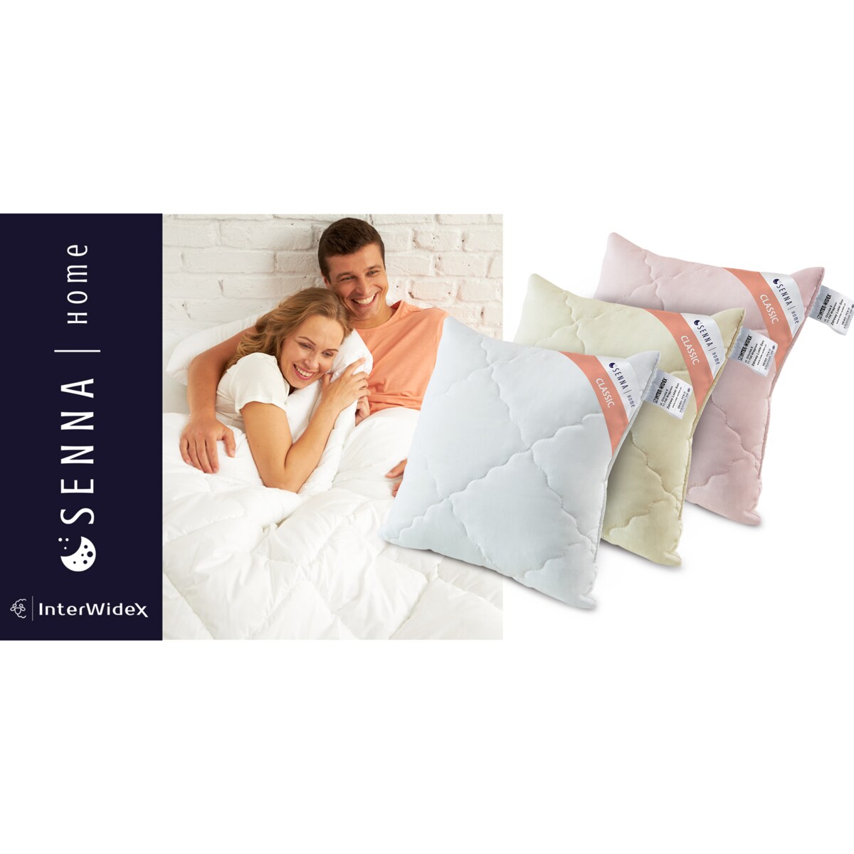 Poduszka 40x40 CLASSIC COMFORT Kremowa