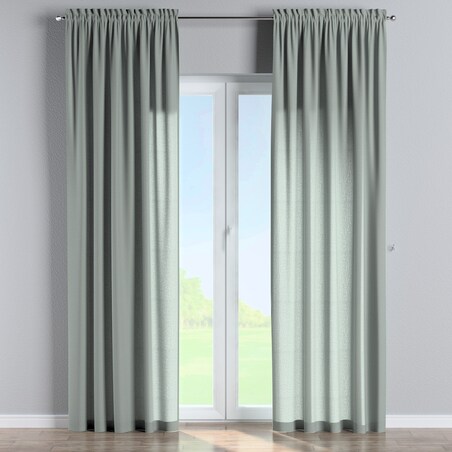 Zasłona na kanale z grzywką 1 szt. 130x260 jasny szary