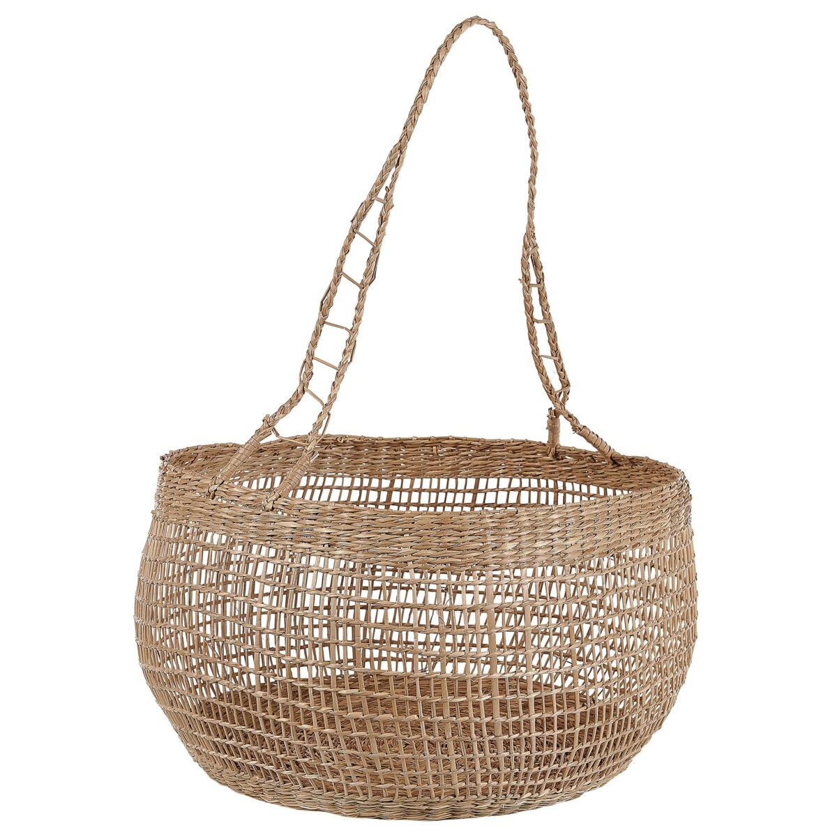 Zestaw 3 koszy z trawy morskiej naturalny ARAPAIMA