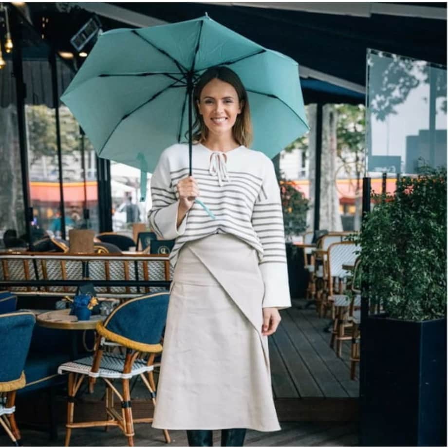 Eko parasol automat, seledynowy