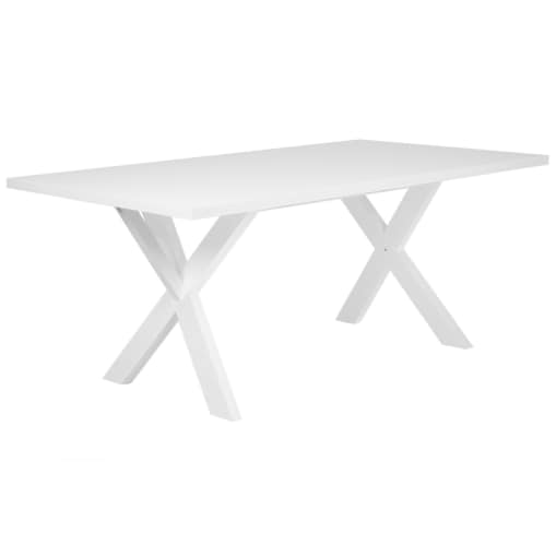 Stół do jadalni 180 x 100 cm biały LISALA