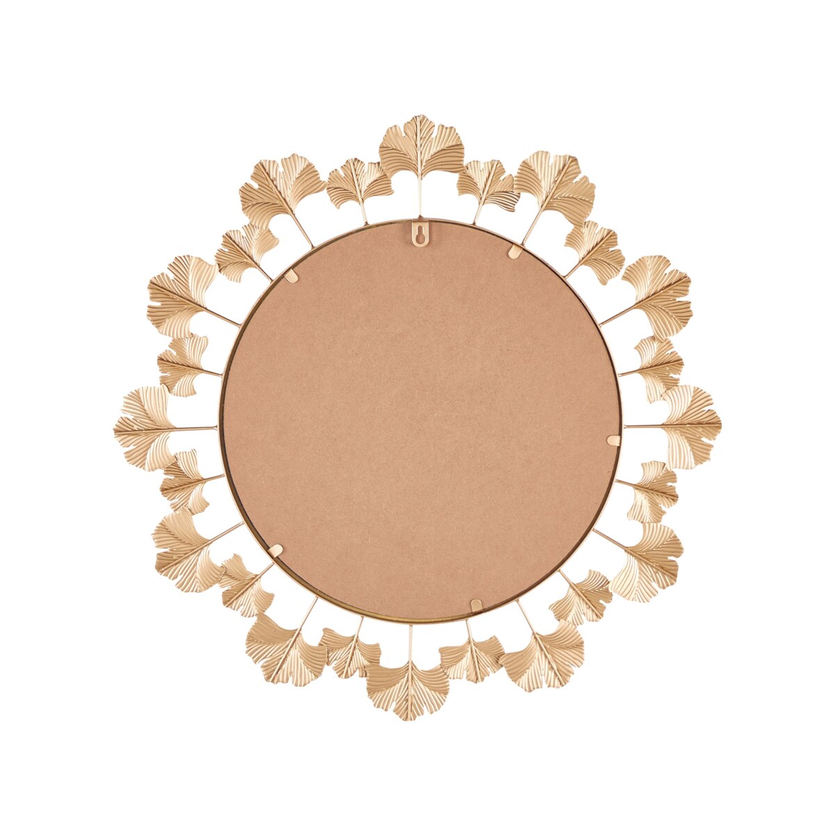 Metalowe okrągłe lustro ścienne ø 60 cm złote CODOLET