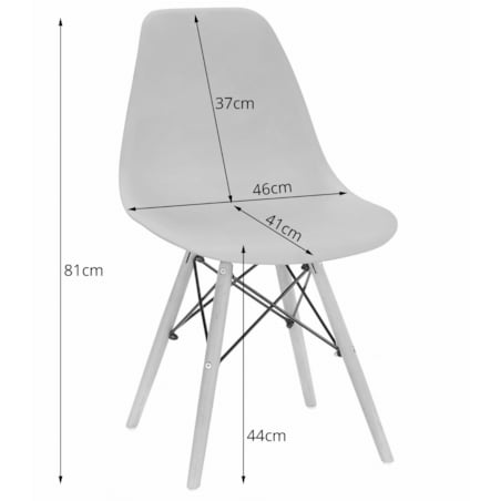Zestaw Stół Do Jadalni Kuchni Salonu Biura Prostokątny Tessa 120X60 Dąb + 4 Krzesła Osaka Białe
