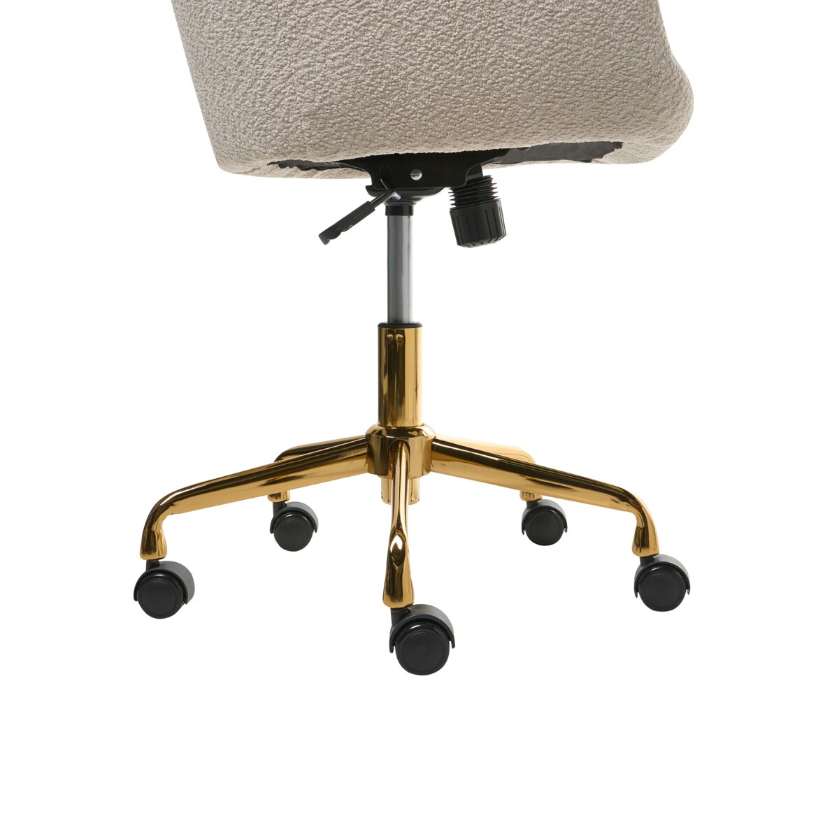 Krzesło obrotowe PALMDALE Boucle Jasnobeżowy