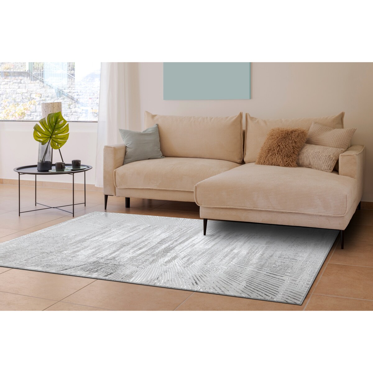 Dywan BLISS Z206AZ256 jasnoszary / szary - 160x220 cm