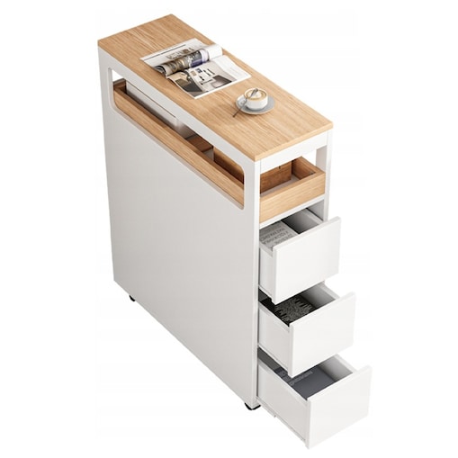 Szafka na kółkach na papier komoda łazienkowa regał szuflady loft salonu