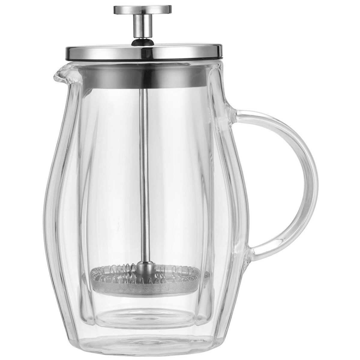 Zaparzacz do kawy herbaty 0.35L French Press srebrny KLAUSBERG