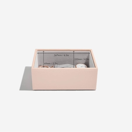 Szkatułka na biżuterię Stackers open mini jasnoróżowa