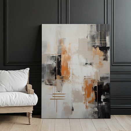 Industrialna abstrakcja, 50x70 cm, bez ramy, płótno premium na blejtramie