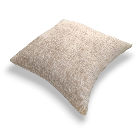 Duża beżowa poduszka 50x50 Bess