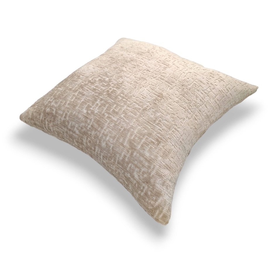 Duża beżowa poduszka 50x50 Bess