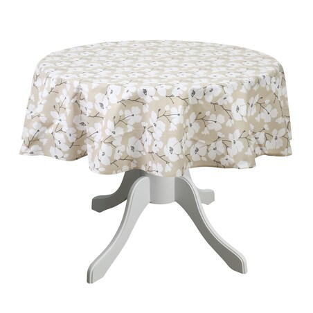 Okrągły obrus z motywem kwiatowym Petali – ⌀ 160 cm