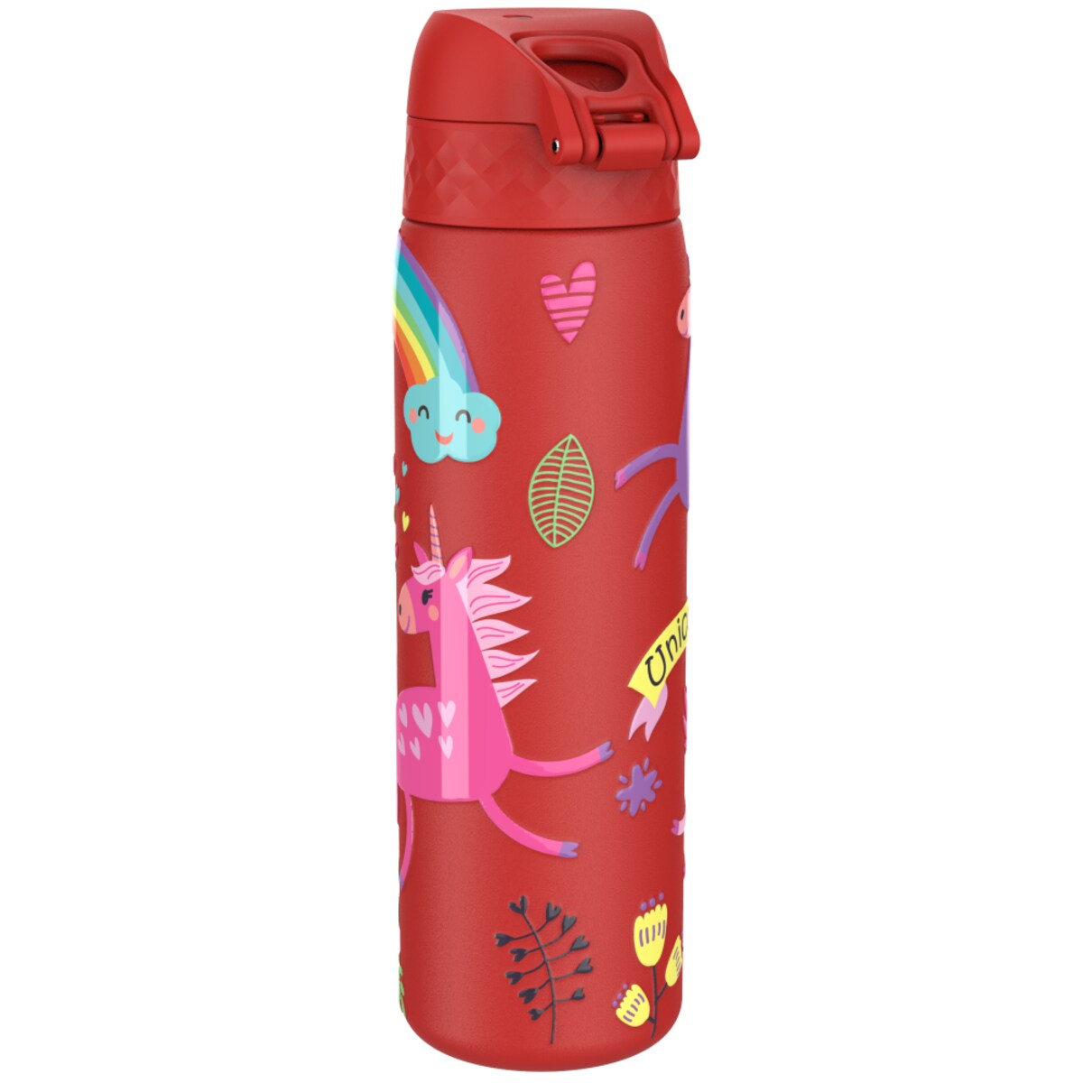 Butelka ION8 Single Wall I8SS600PRUNIC Unicorns (Red)