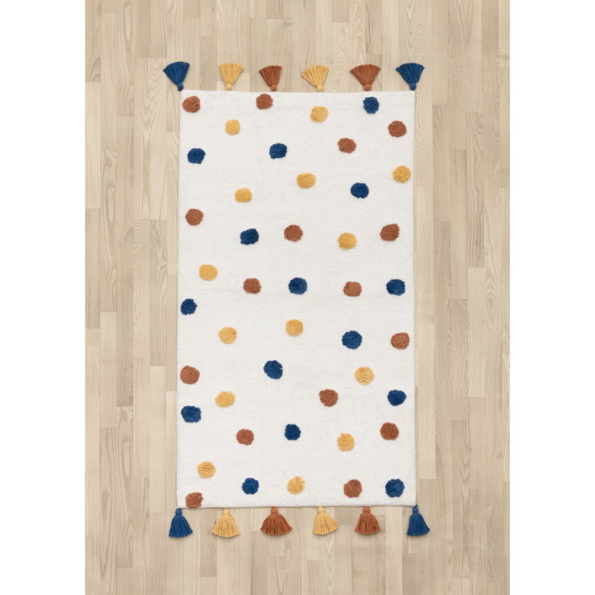 Dywan bawełniany w kropki, 70 x 120 cm
