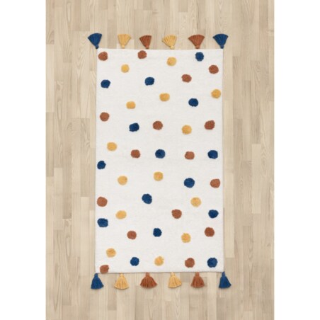 Dywan bawełniany w kropki, 70 x 120 cm