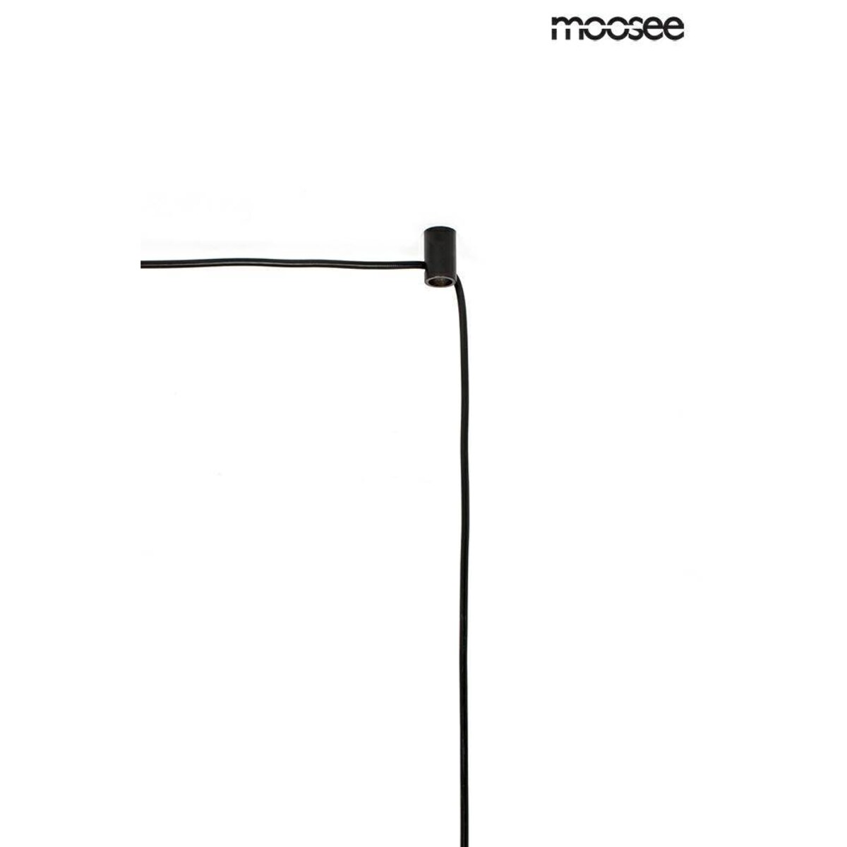 Lampa wisząca mocowana do ściany Bowl MSE010100173 biała czarna