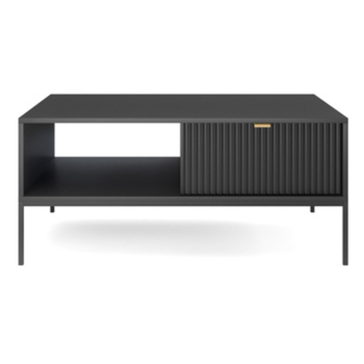 Stolik Delicious ryflowany czarny