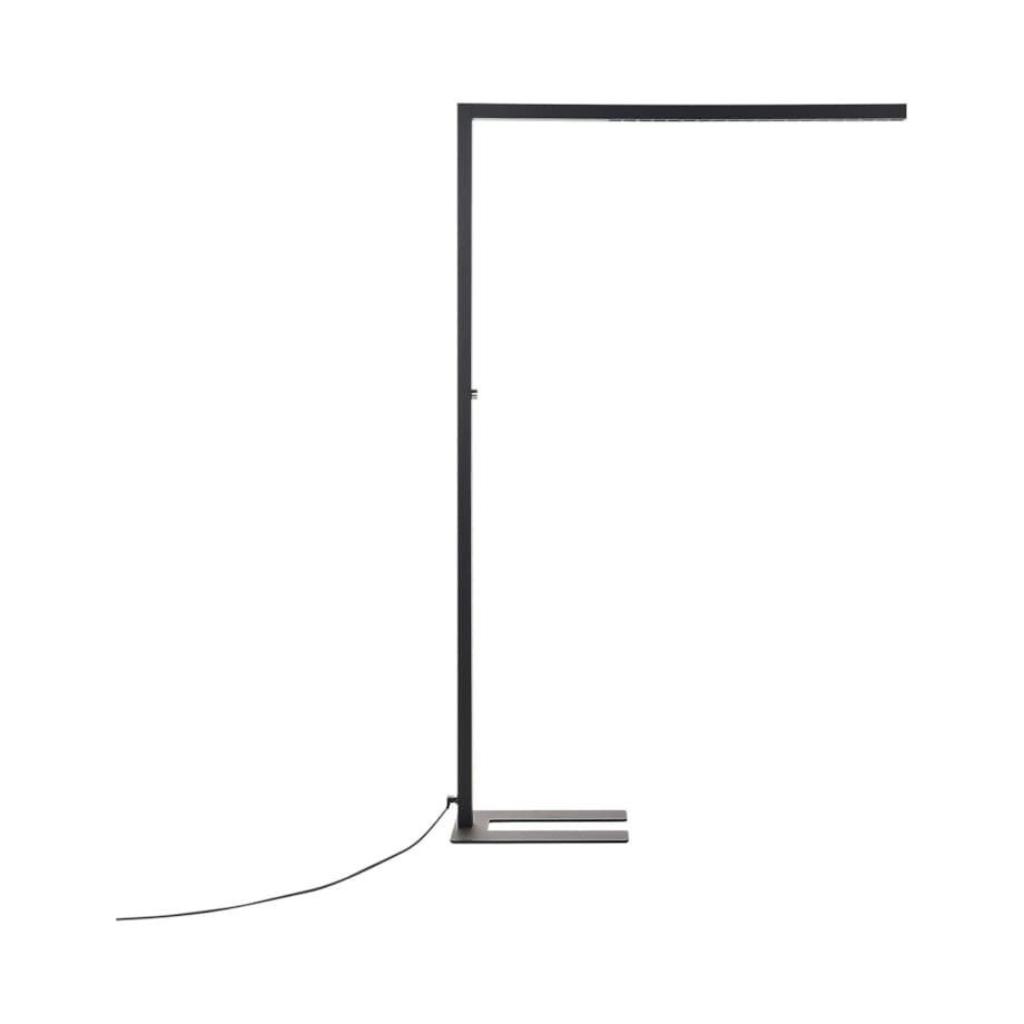 Lampa podłogowa LED metalowa czarna SAGITTA