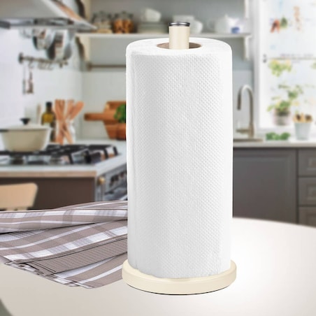 Stojak na ręcznik papierowy uchwyt 34.5cm kremowy MAESTRO MR-1033-IVORY