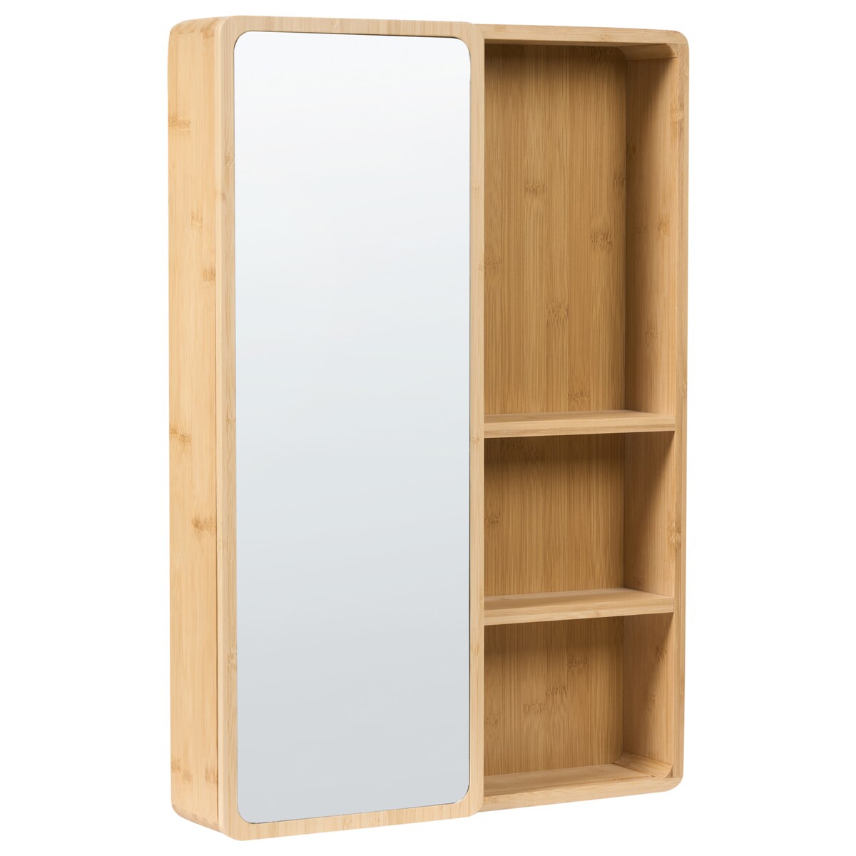Szafka łazienkowa wisząca z lustrem GUATAVITA 41 cm 61 cm Jasnobrązowy