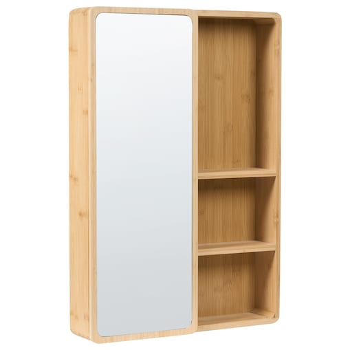 Szafka łazienkowa wisząca z lustrem GUATAVITA 41 cm 61 cm Jasnobrązowy